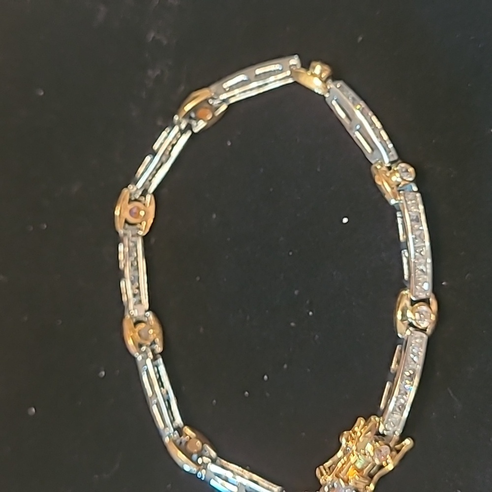 Lia Sophia Two-Tone Bracelet with Sparkling Accents